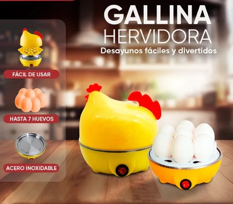 HERVIDORA DE HUEVO GALLINITA